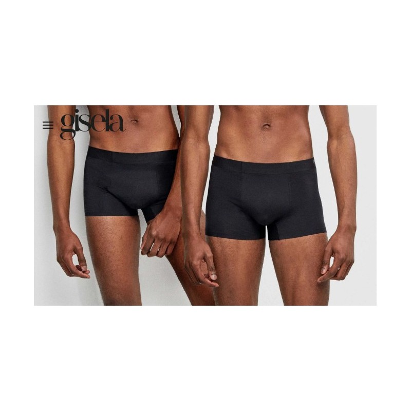 NEGRO 1/10094 GISELA MEN PACK-2 BOXER HOMBRE MODAL