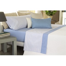 WILKER REIG MARTI 150x195 200x30 JUEGO SABANA ESTAMPADA 50 50 Celeste Foto
