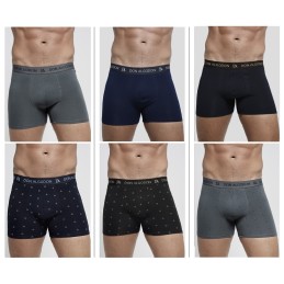 PB728 DON ALGODON PACK-2 BOXER HOMBRE FANTASIA GOMA VISTA
