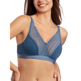 AZUL CLOE-B SELENE SUJETADOR SIN AROS ENCAJE JACQUARD
