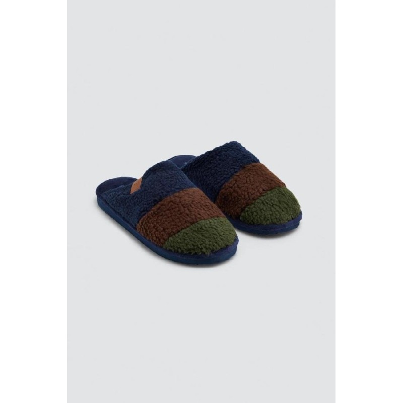 24092 YSABEL MORA ZAPATILLA HOMBRE RAYAS BORREGUITO