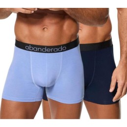 1SV AZUL OSC LAVANDA A0C7M ABANDERADO PACK-2 BOXER HOMBRE BAMBU ELASTICO
