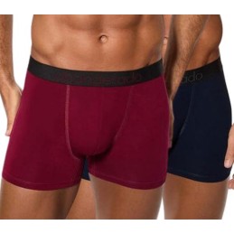 1RI AZUL OSC VINO A0C7M ABANDERADO PACK-2 BOXER HOMBRE BAMBU ELASTICO