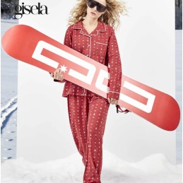2 20470S GISELA PIJAMA MUJER CAMISERO SNOOPY