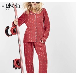 2 20470S GISELA PIJAMA MUJER CAMISERO SNOOPY