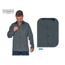 80028 DORMEN M-3XL PIJAMA HOMBRE ABIERTO GEOMÉTRICO