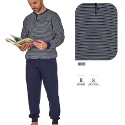 80017 DORMEN M-3XL PIJAMA HOMBRE RAYAS
