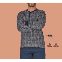 80018 DORMEN M-3XL PIJAMA HOMBRE CUADROS