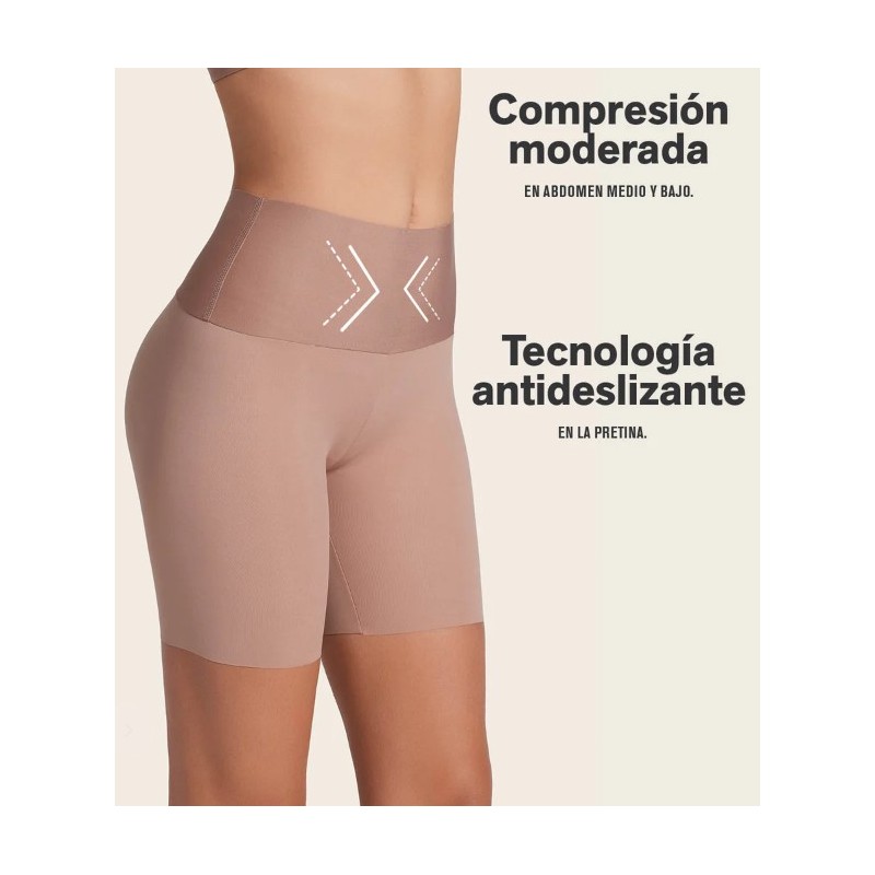 12970 LEONISA SHORT MOLDEADOR ASPECTO INVISIBLE