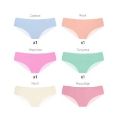 880 NAIARA ( Precio de Caja de 6 Uds ) PACK-2 BRAGA BIKINI ALTO MICROFIBRA Surtido Verano Foto