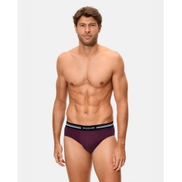 A077H ABANDERADO SLIP HOMBRE CINTURA EXTRA SUAVE CIRUELA Foto
