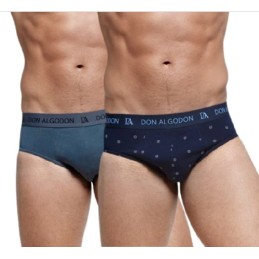 PS728 DON ALGODON PACK-2 SLIP HOMBRE FANTASIA GOMA VISTA Foto 32362