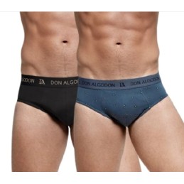 PS728 DON ALGODON PACK-2 SLIP HOMBRE FANTASIA GOMA VISTA Foto 32363