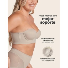 11911 C LEONISA BUSTIER SIN TIRANTA