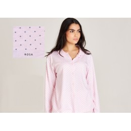 8552 RUIPEREZ 4XL PIJAMA MUJER ABIERTO ESTRELLITAS
