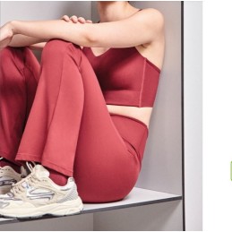 2 60029B GISELA PANTALON LARGO TIPO FLARE Granate Foto
