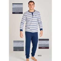 8503 RUIPEREZ M-3XL PIJAMA HOMBRE RAYAS