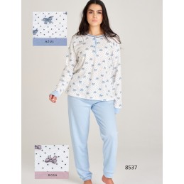 8537 RUIPEREZ 4XL PIJAMA MUJER LAZOS CORAZONES