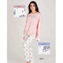 8547 RUIPEREZ PIJAMA MUJER OSO PINGÚINO