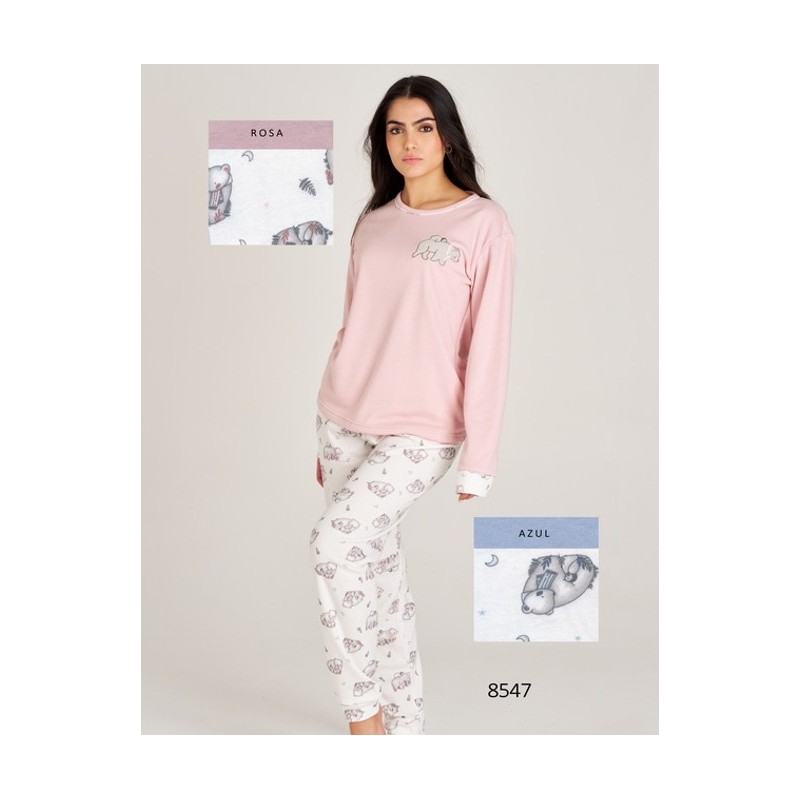 8547 RUIPEREZ PIJAMA MUJER OSO PINGÚINO