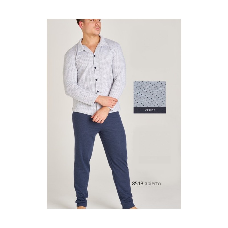8513 RUIPEREZ 4XL PIJAMA HOMBRE ABIERTO DIBUJO PEQUEÑO