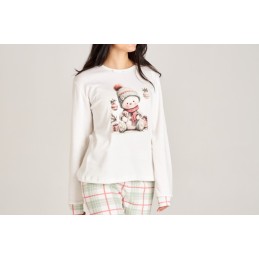 8555 RUIPEREZ PIJAMA MUJER MUÑECO CUADROS