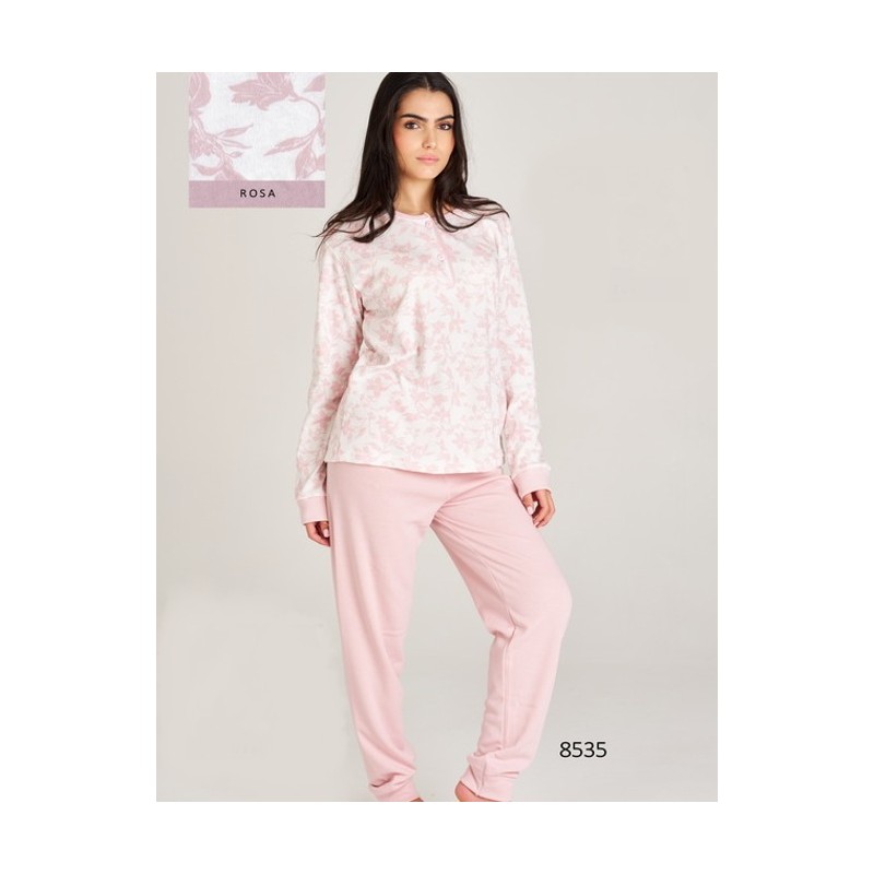 8535 RUIPEREZ 4XL PIJAMA MUJER HOJAS