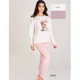 8554 RUIPEREZ PIJAMA MUJER GATITO FLOR