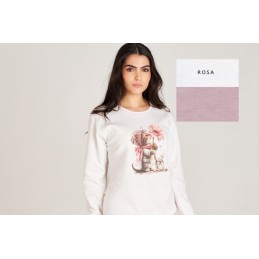 8554 RUIPEREZ PIJAMA MUJER GATITO FLOR