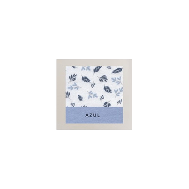 AZUL 8532 RUIPEREZ M-3XL PIJAMA MUJER HOJITAS