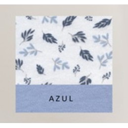 AZUL 8532 RUIPEREZ 4XL PIJAMA MUJER HOJITAS