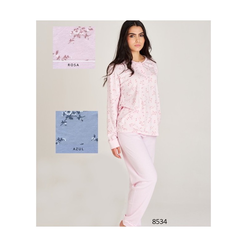8534 RUIPEREZ 4XL PIJAMA MUJER FLORAL