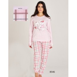 8546 RUIPEREZ PIJAMA MUJER PERRITOS CUADROS