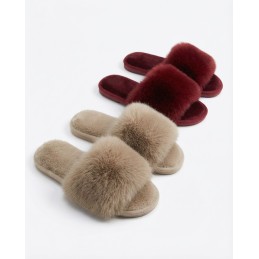 69211 ADMAS ZAPATILLA MUJER PELO Granate Foto