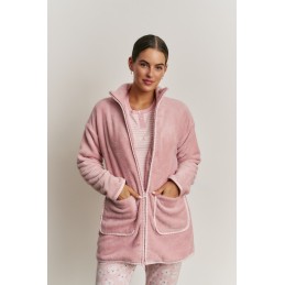 N21843 PROMISE PIJAMA MUJER 3 PIEZAS RAYAS LOVE