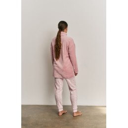 N21843 PROMISE PIJAMA MUJER 3 PIEZAS RAYAS LOVE