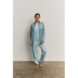 N22143 PROMISE PIJAMA MUJER 3 PIEZAS ESTRELLA