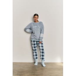 N22202 PROMISE PIJAMA MUJER BORREGUITO GOOD