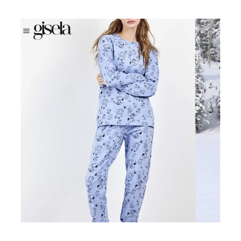 2 20466S GISELA PIJAMA MUJER SNOOPY
