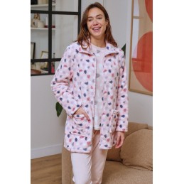 268605CR MUSLHER BATA MUJER CORALINA PINCELADAS