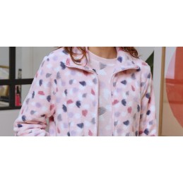 268605CR MUSLHER BATA MUJER CORALINA PINCELADAS