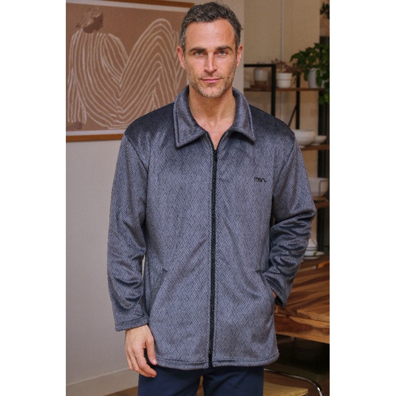 269608CR MUSLHER CHAQUETA HOMBRE DIBUJO GEOMETRICO