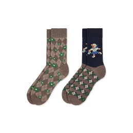 003 TOPO/MARINO 0215023 SOXLAND PACK-2 CALCETIN MUJER ROMBOS