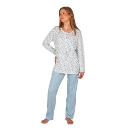 80067 LENISS M-3XL PIJAMA MUJER RAYAS FLORECITAS