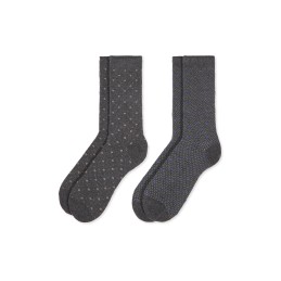 002 GRIS 0215001 SOXLAND PACK-2 CALCETIN HOMBRE ALGODON FANTASIA