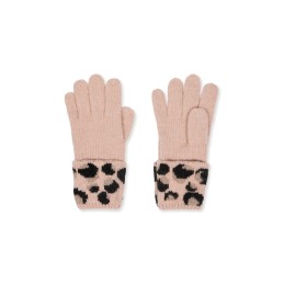 002 BEIGE 14102 SOXLAND GUANTE MUJER TRICOT PUÑO ANIMAL PRINT