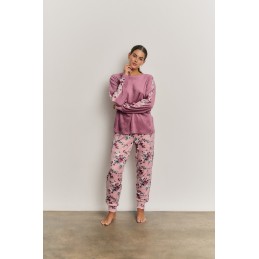 N22122 PROMISE PIJAMA MUJER PANTALON FLORAL