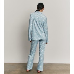 N22132 PROMISE PIJAMA MUJER ABIERTO ESTRELLAS