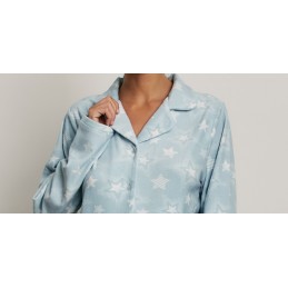N22132 PROMISE PIJAMA MUJER ABIERTO ESTRELLAS