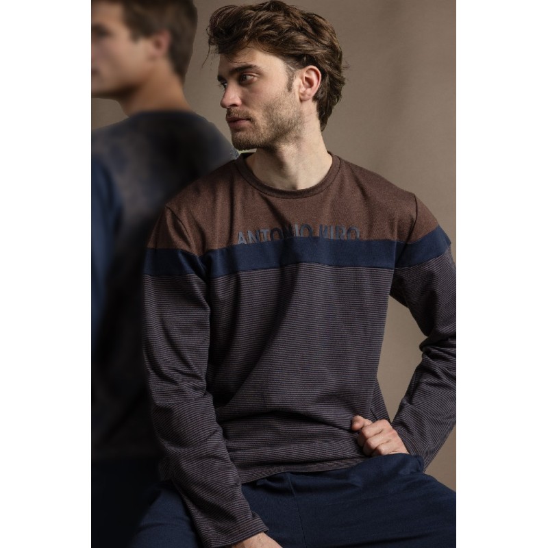 64183 ANTONIO MIRO PIJAMA HOMBRE RAYAS COMBI